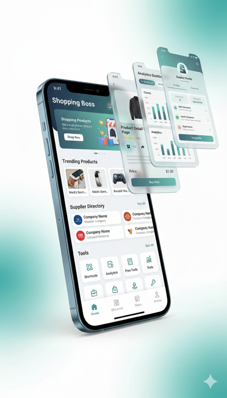 Mobile storefront mockup