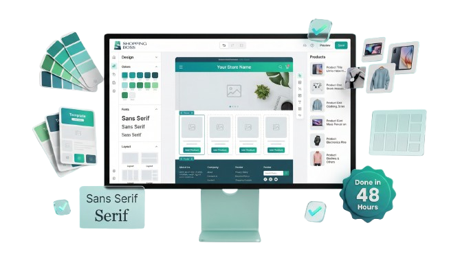 Shopinbos store builder mockup