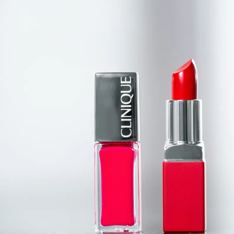 Beauty product flat lay