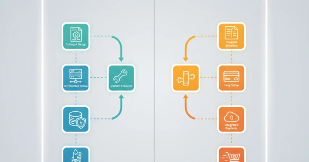 two ways to build an online store