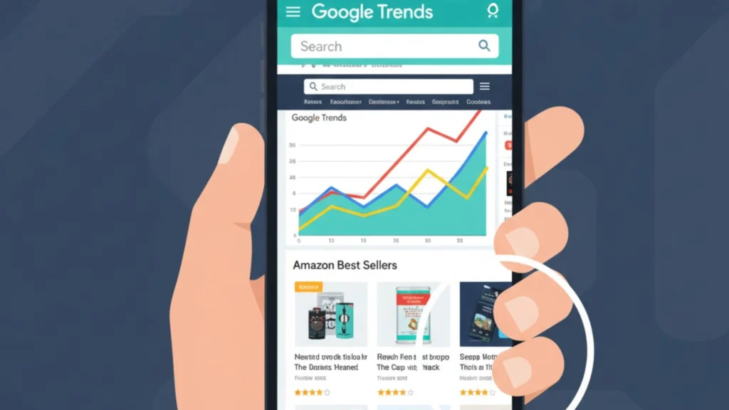 Google trends products and amazon best sellers